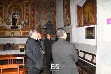 Visita del nuncio del Papa a la Basílica de Telde/Francisco Javier Santana y Antonio Alí.